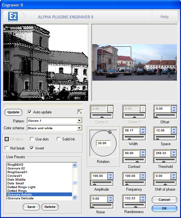 Screenshot for Engraver II for Photoshop 2.22