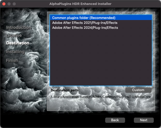 Install plug-in