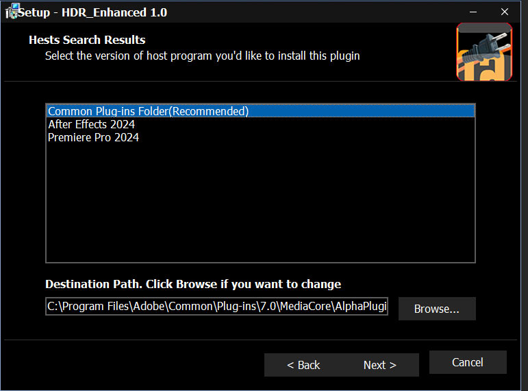 Install HDR Enhanced plug-in