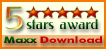 5 stars award from MaxxDownload