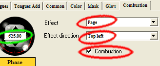 Combustion parameters