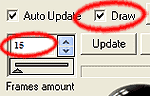 Draw and Frame amount